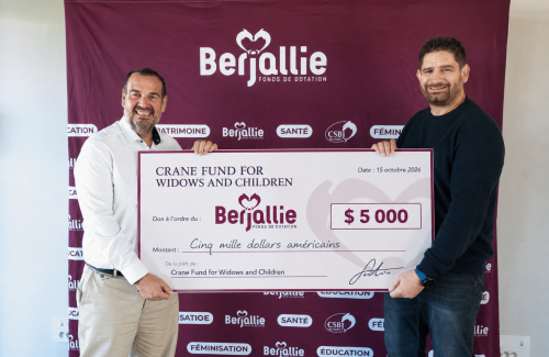 Un don de 5000 $ pour notre Fonds de dotation !