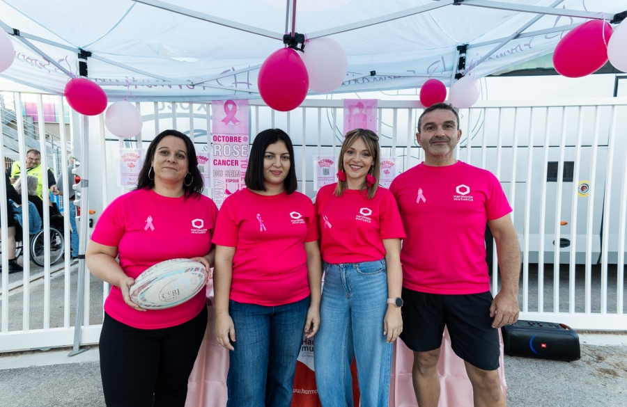 Octobre rose avec Harmonie Mutuelle !