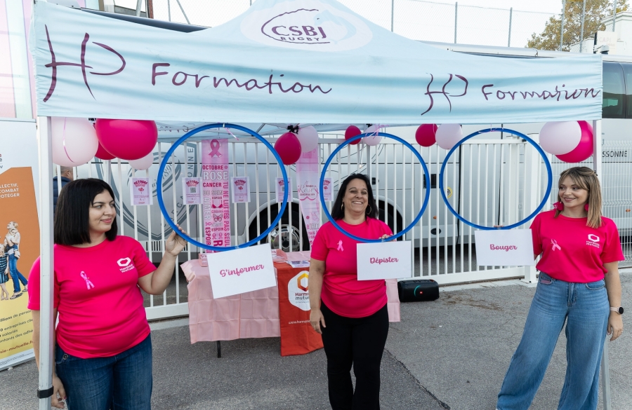 Octobre rose avec Harmonie Mutuelle !
