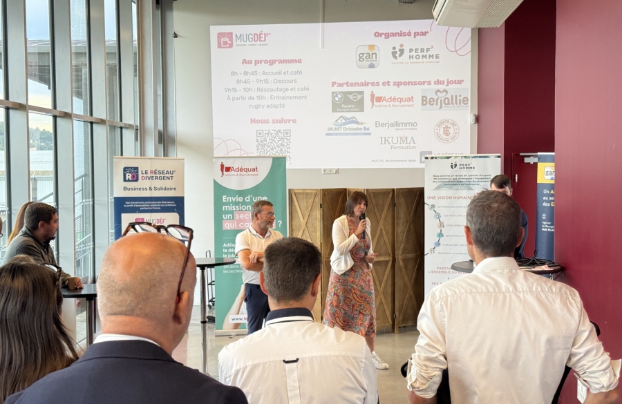 2100 euros récoltés pour notre section rugby adapté grâce au Mug Deg' !